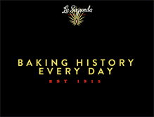 Tablet Screenshot of lasegundabakery.com